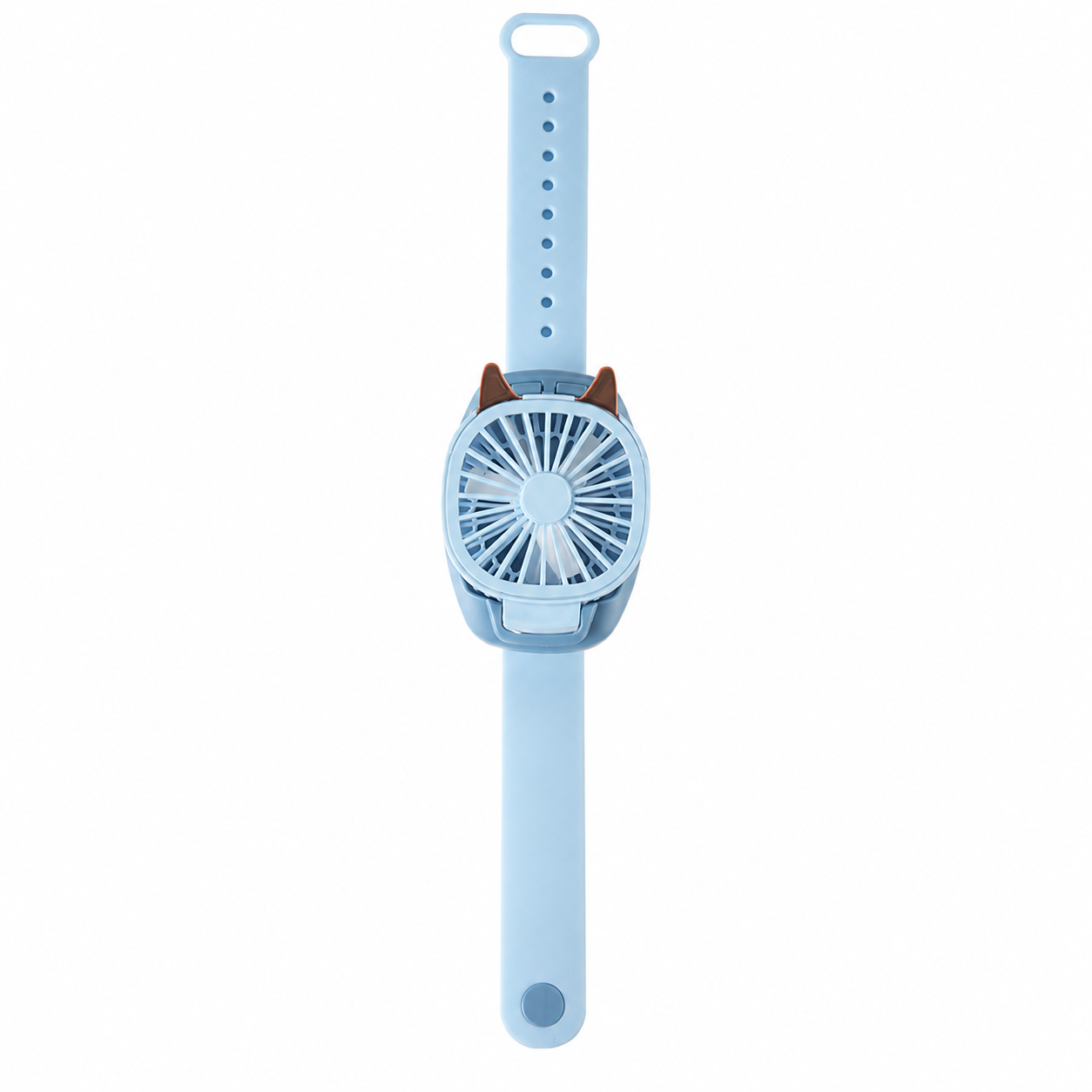 Mini Cartoon Rechargeable Wrist Fan With Silicone Strap