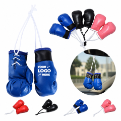 Mini PU Boxing Glove Keychain