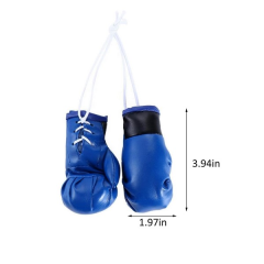 Mini PU Boxing Glove Keychain