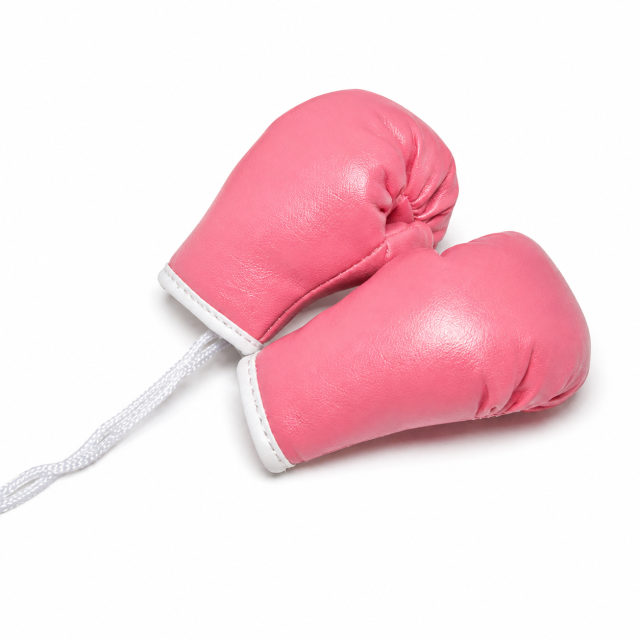 Mini PU Boxing Glove Keychain