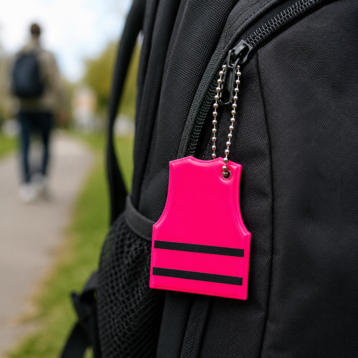 Mini Reflective Vest Keychain