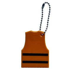 Mini Reflective Vest Keychain