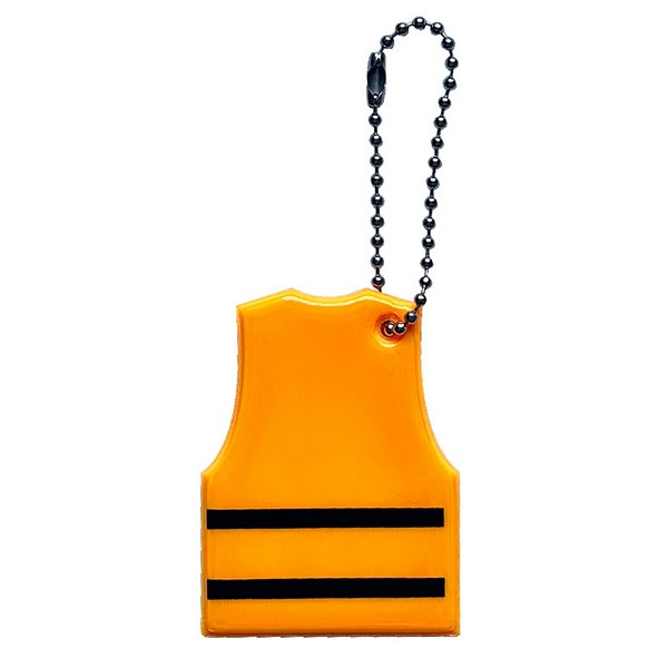 Mini Reflective Vest Keychain