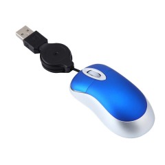 Mini USB Wired Retractable Mouse