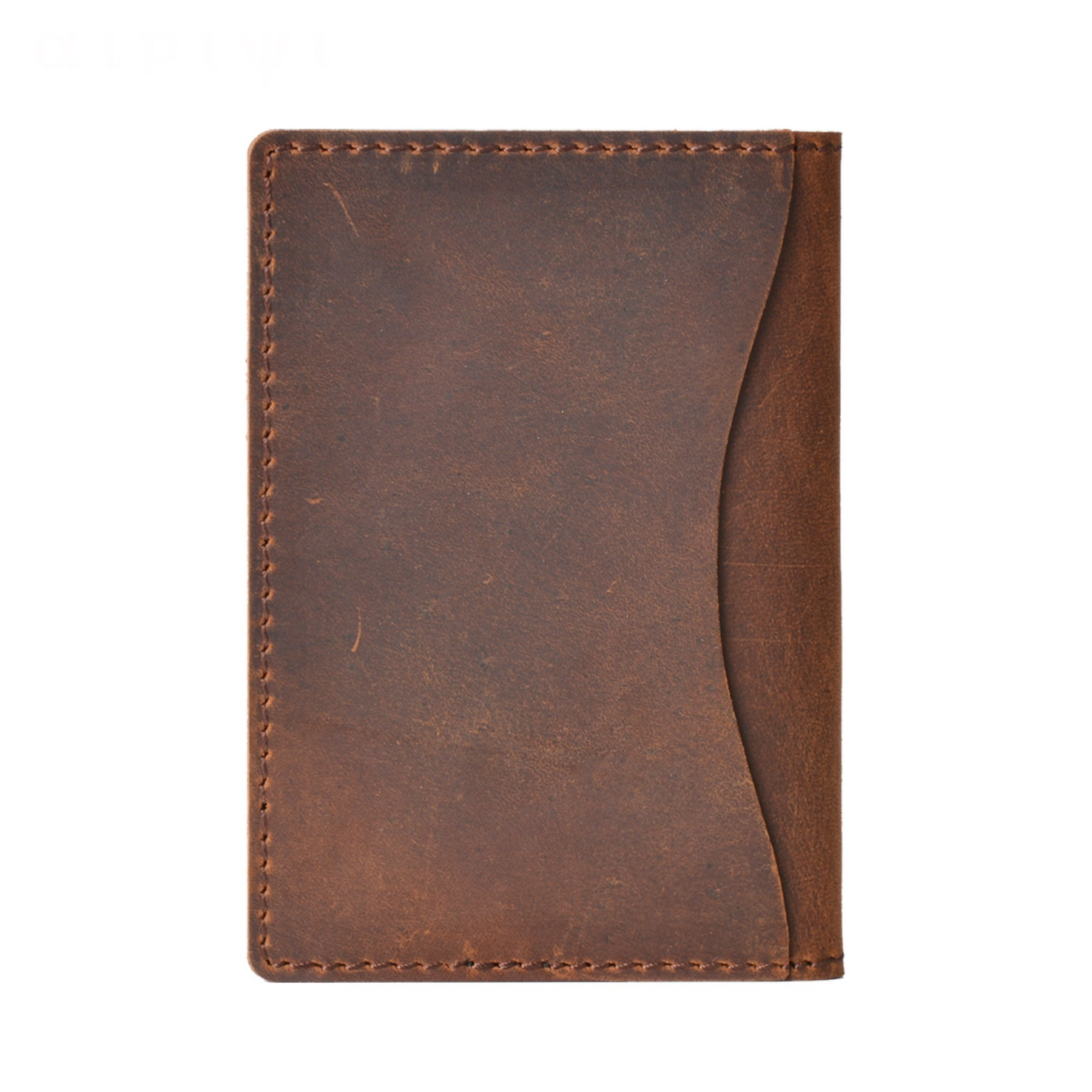 Minimalist Cowhide Leather Card Holder Wallet