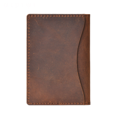 Minimalist Cowhide Leather Card Holder Wallet