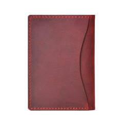 Minimalist Cowhide Leather Card Holder Wallet
