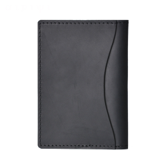 Minimalist Cowhide Leather Card Holder Wallet