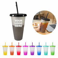 Mood Changing Cup with Straw