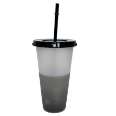 Mood Changing Cup with Straw