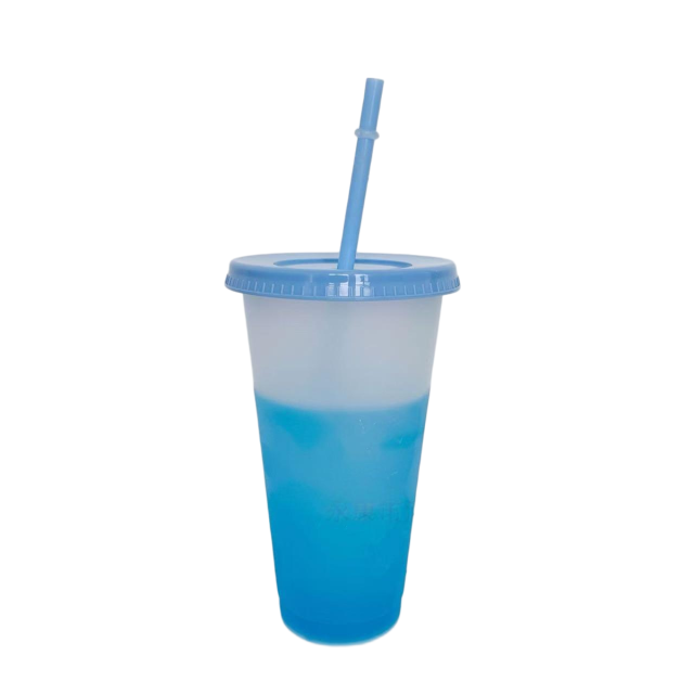 Mood Changing Cup with Straw