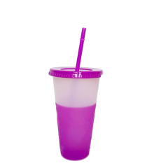 Mood Changing Cup with Straw