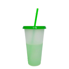 Mood Changing Cup with Straw