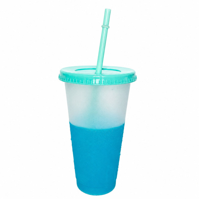 Mood Changing Cup with Straw