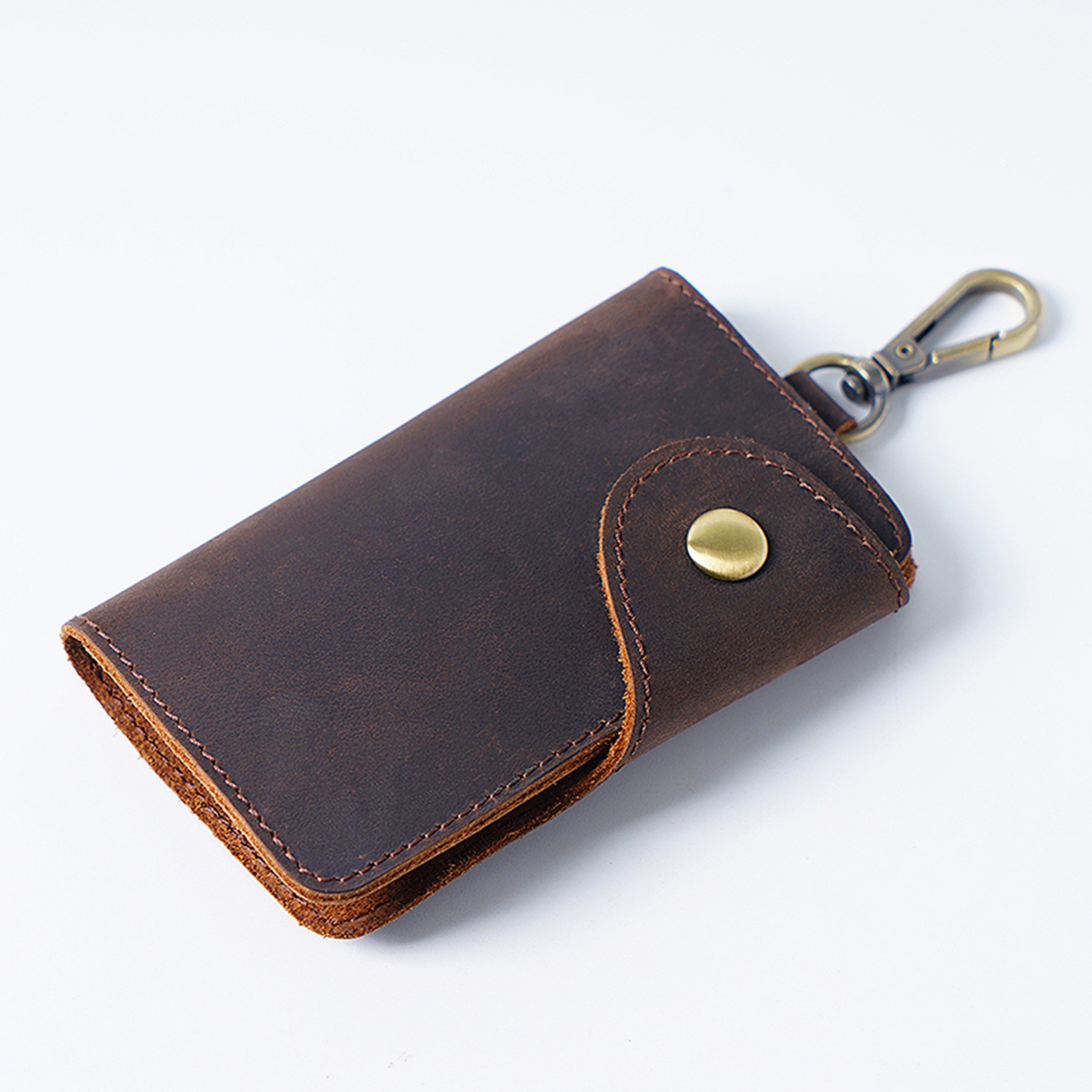 Multifunctional Cowhide Leather Key Case