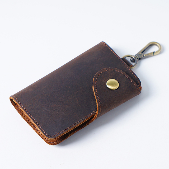 Multifunctional Cowhide Leather Key Case