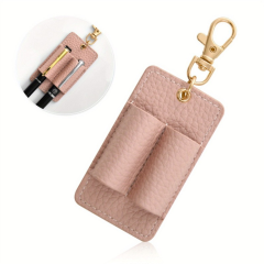 Multifunctional PU Leather Pen & Eyeglass Holder Keychain