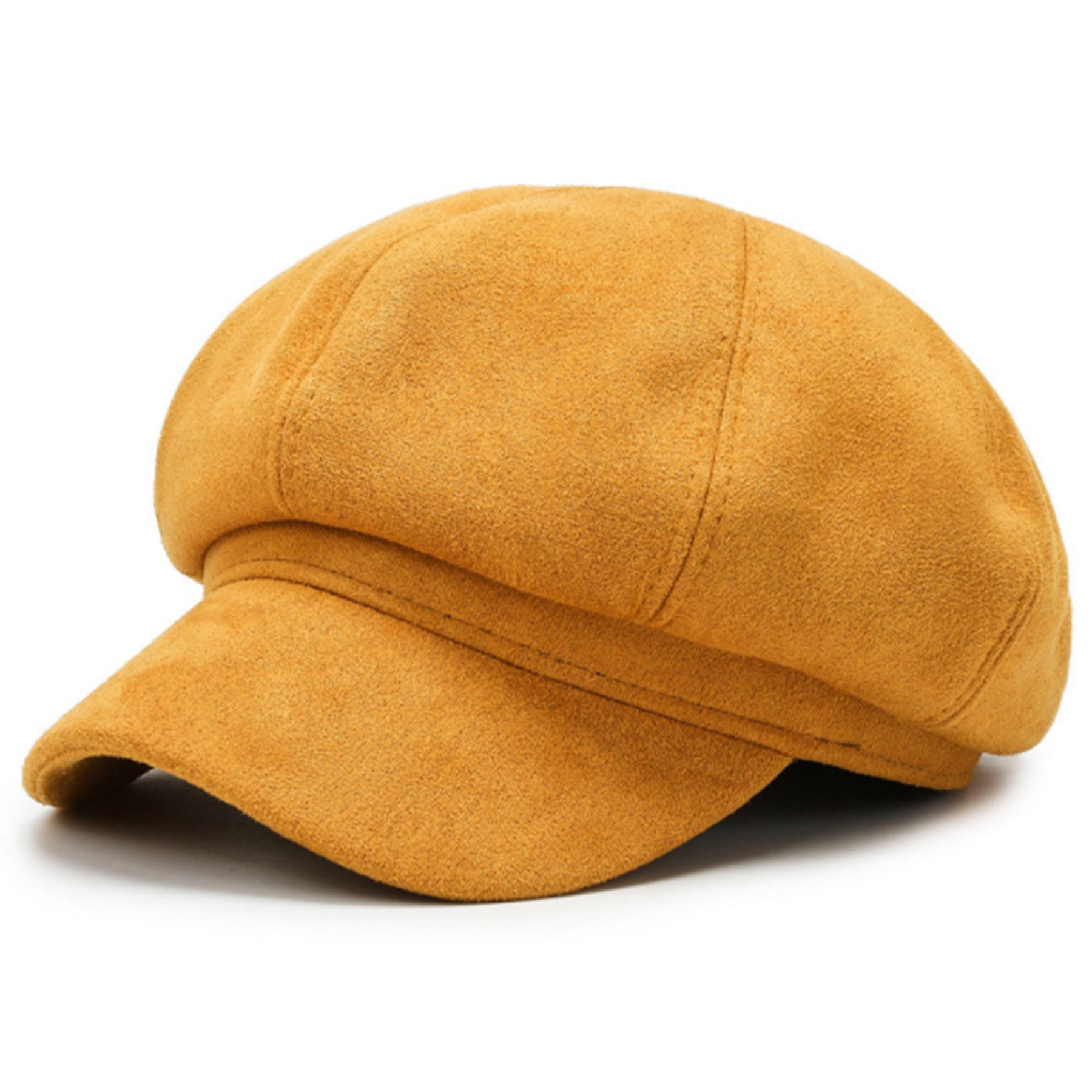 Octagonal Newsboy Cap with Vintage Style Design