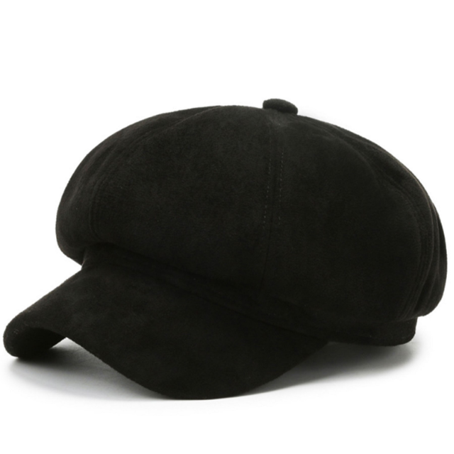 Octagonal Newsboy Cap with Vintage Style Design