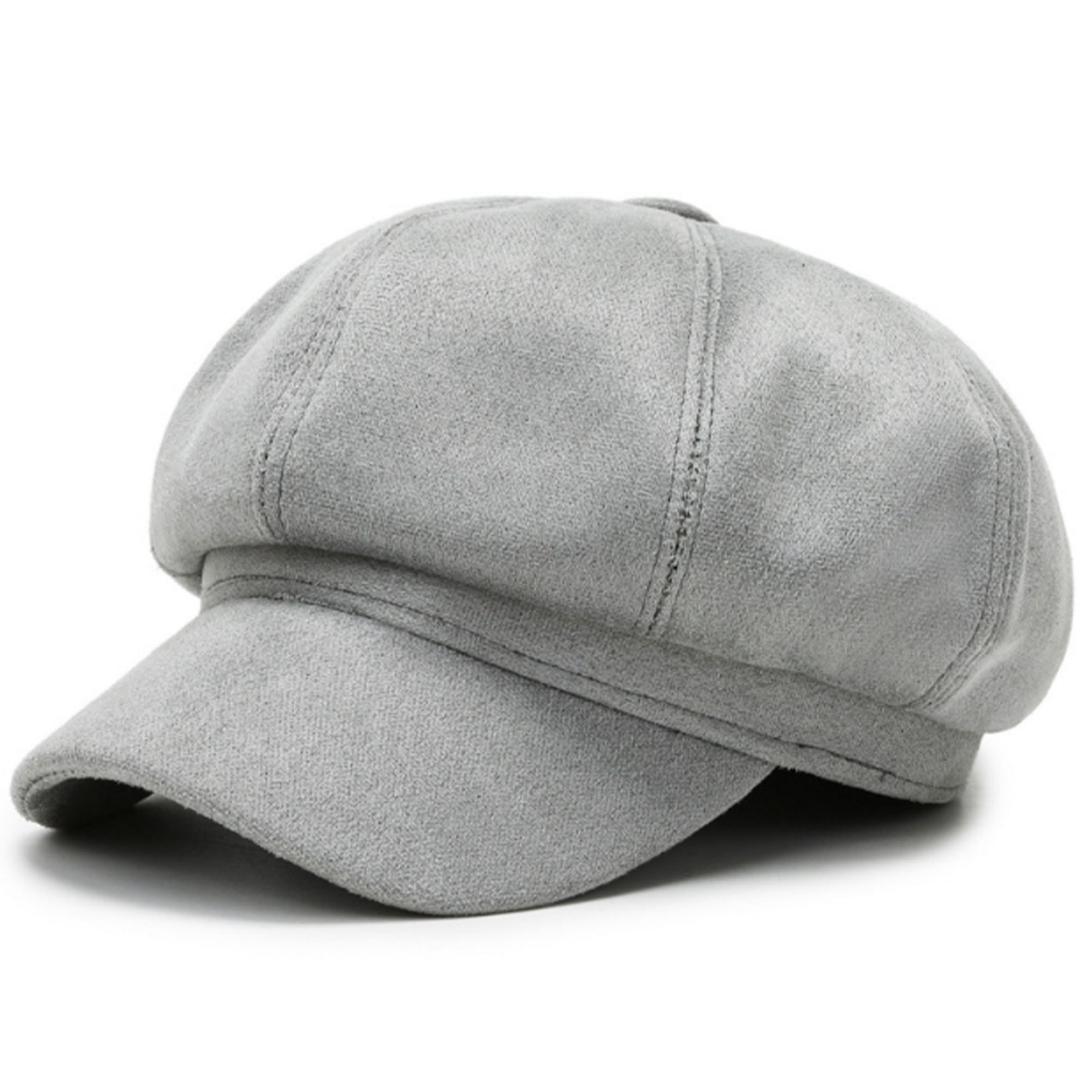 Octagonal Newsboy Cap with Vintage Style Design