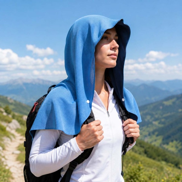 Outdoor Cooling Hooded Sports Towel
