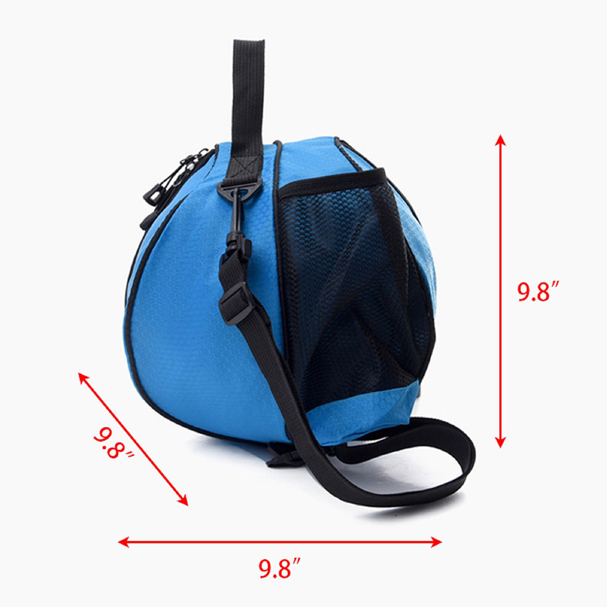 Oxford Basketball Backpack with Mesh Pockets