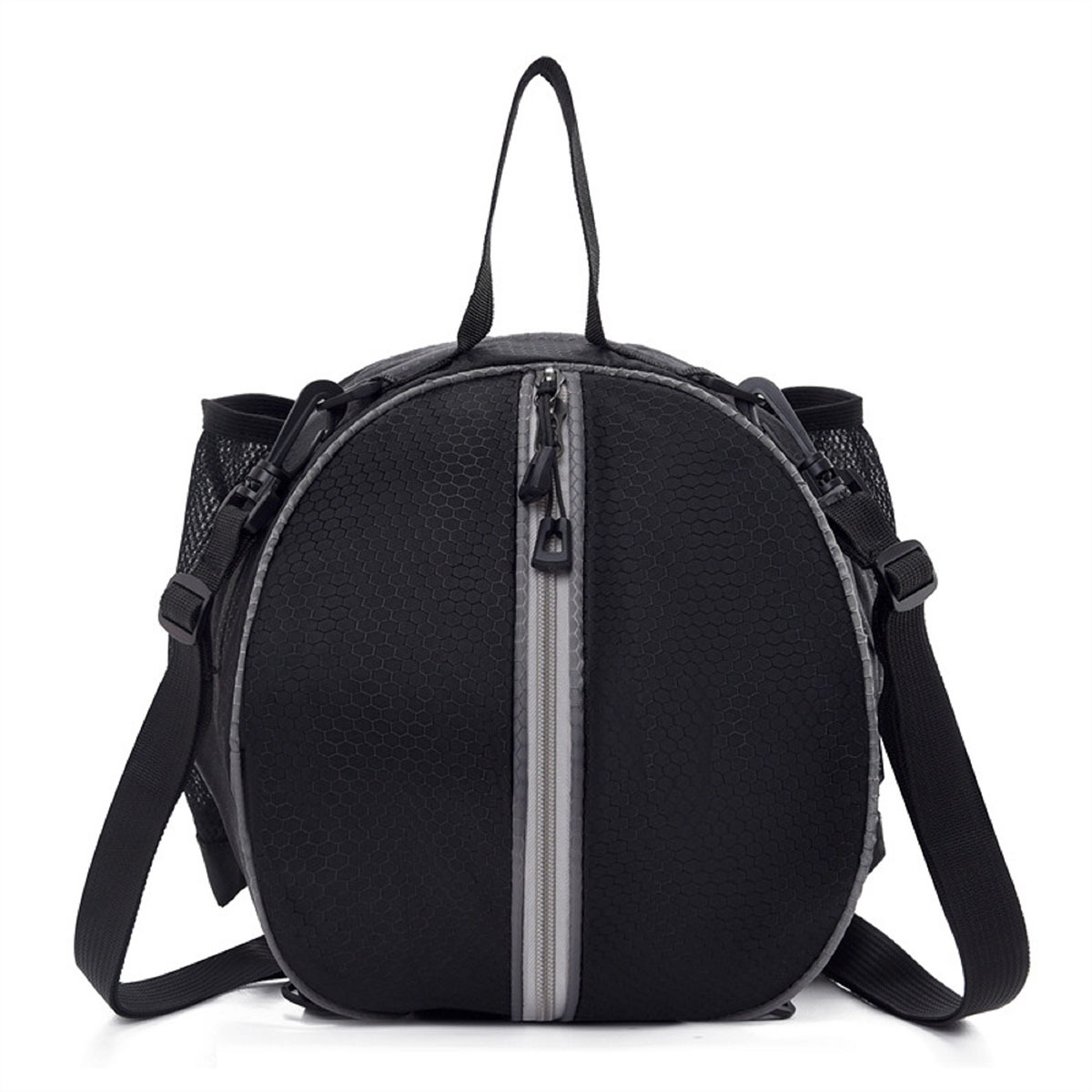 Oxford Basketball Backpack with Mesh Pockets