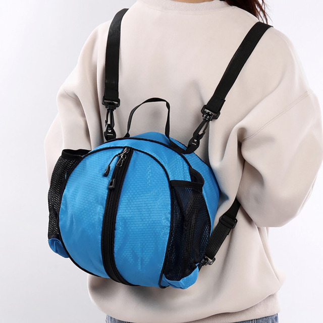 Oxford Basketball Backpack with Mesh Pockets