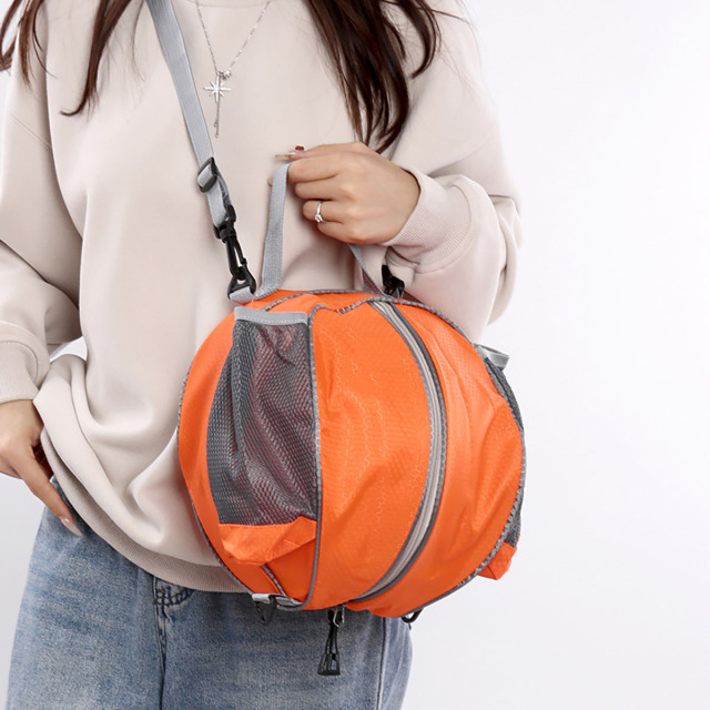 Oxford Basketball Backpack with Mesh Pockets