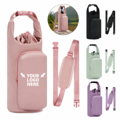 Oxford Cloth Insulated Water Bottle Carrier Bag