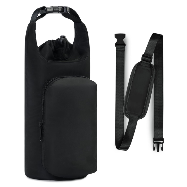 Oxford Cloth Insulated Water Bottle Carrier Bag