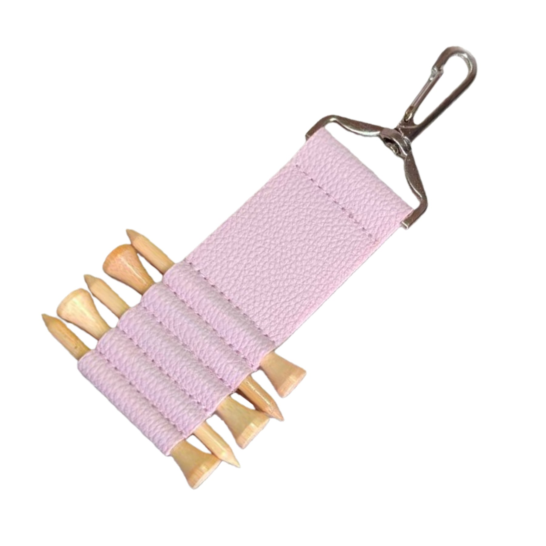 PU Leather Golf Tee Holder With Lobster Clasp