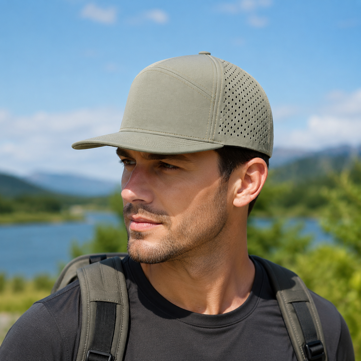 Perforated Performance Quick Dry Athletic Cap