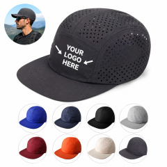 Perforated Quick Dry Performance Baseball Cap with Stiff Brim