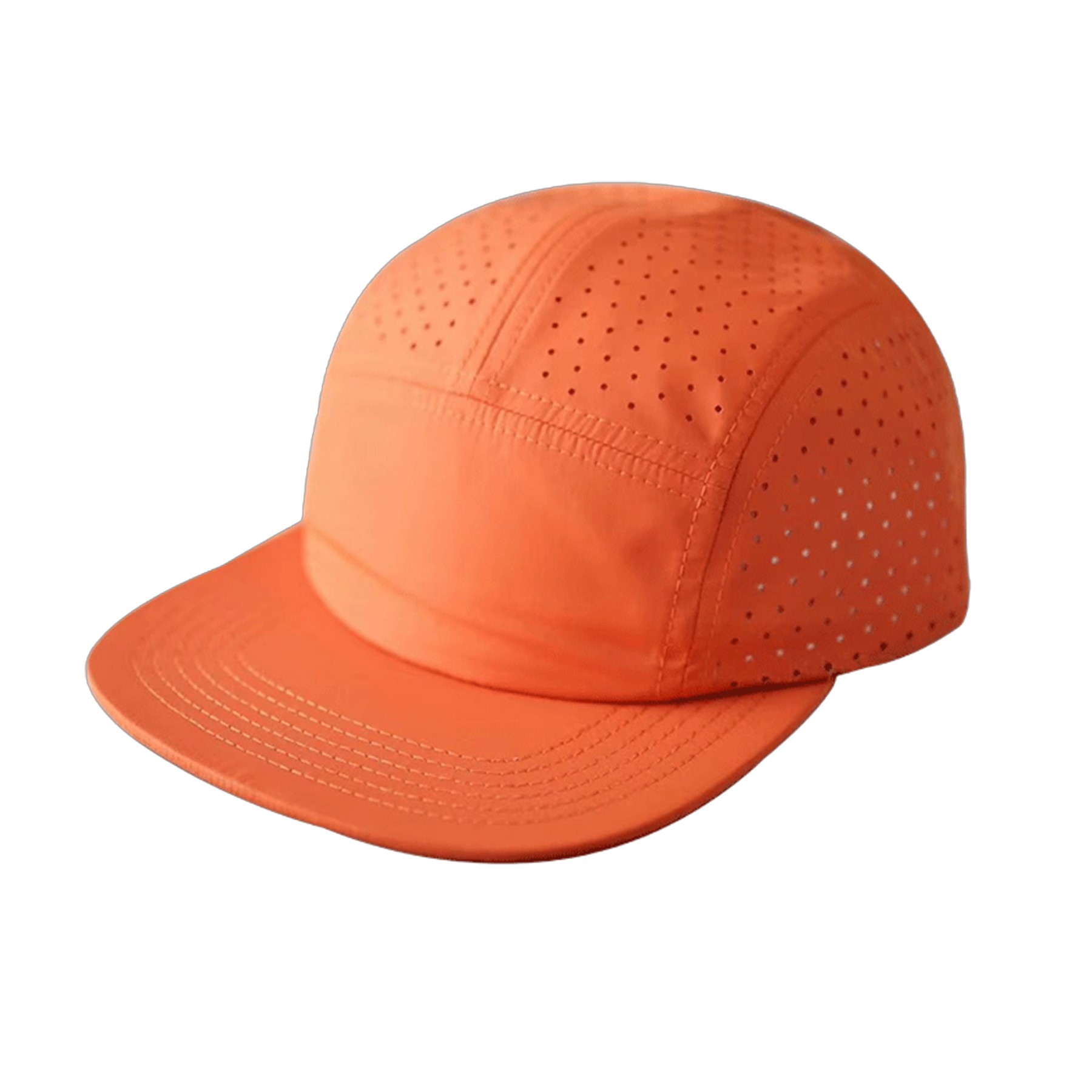Perforated Quick Dry Performance Baseball Cap with Stiff Brim