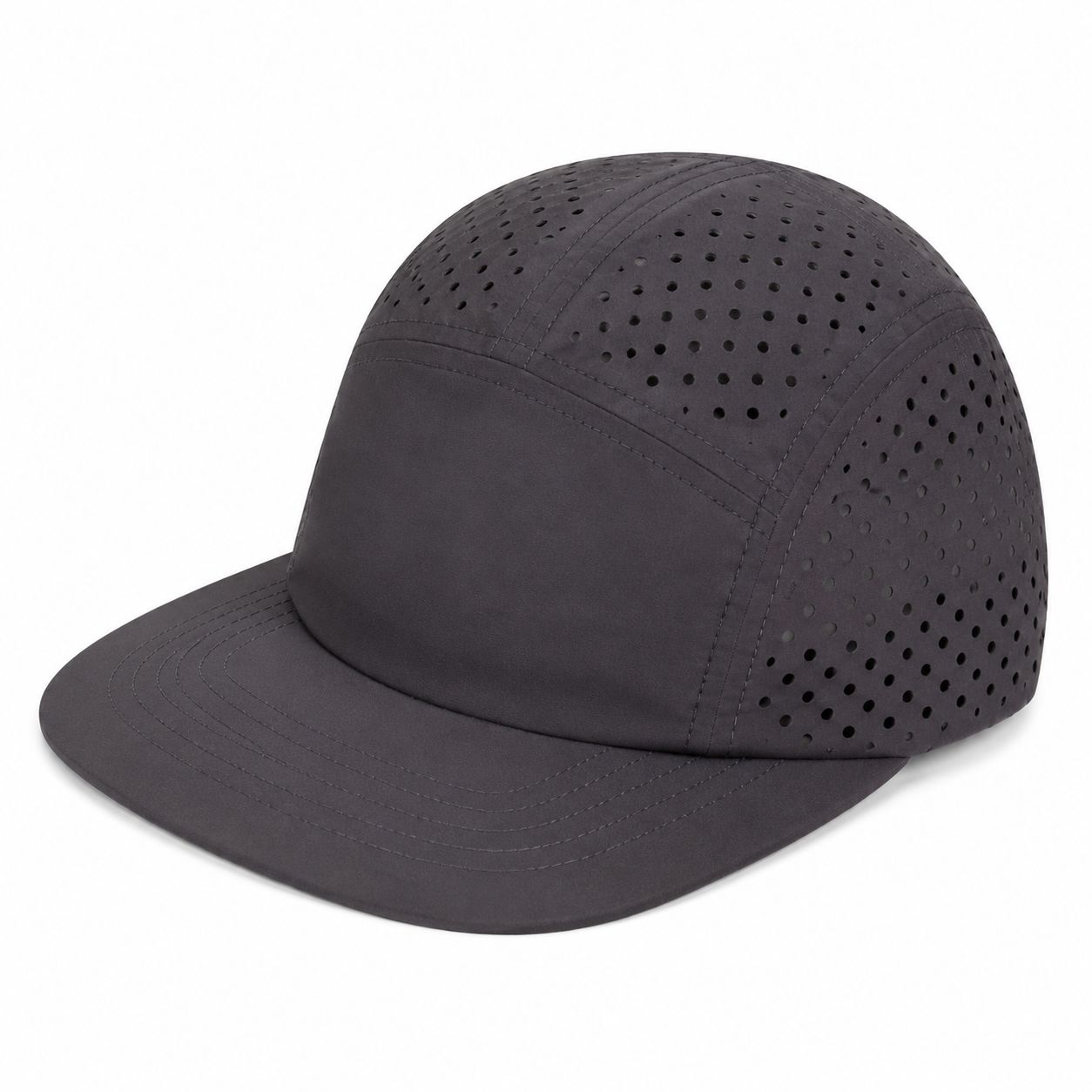 Perforated Quick Dry Performance Baseball Cap with Stiff Brim
