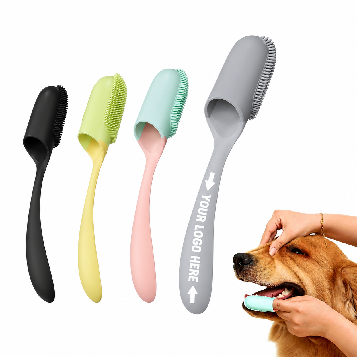 Pet Silicone Finger Toothbrush Set