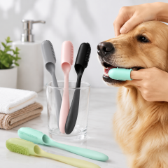 Pet Silicone Finger Toothbrush Set
