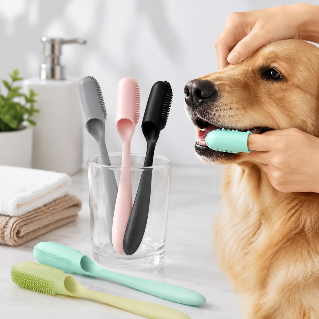 Pet Silicone Finger Toothbrush Set
