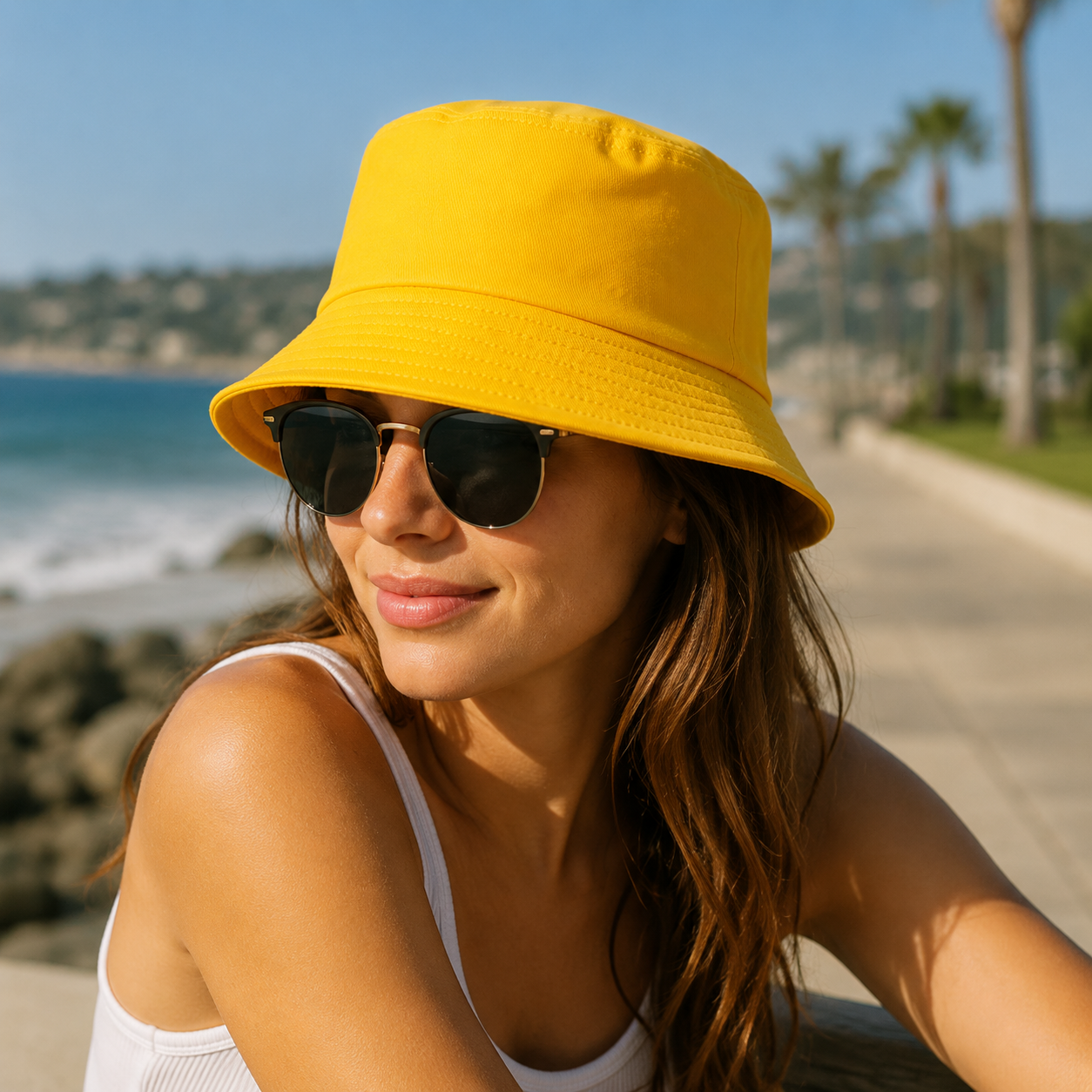 Polyester Cotton Bucket Hat