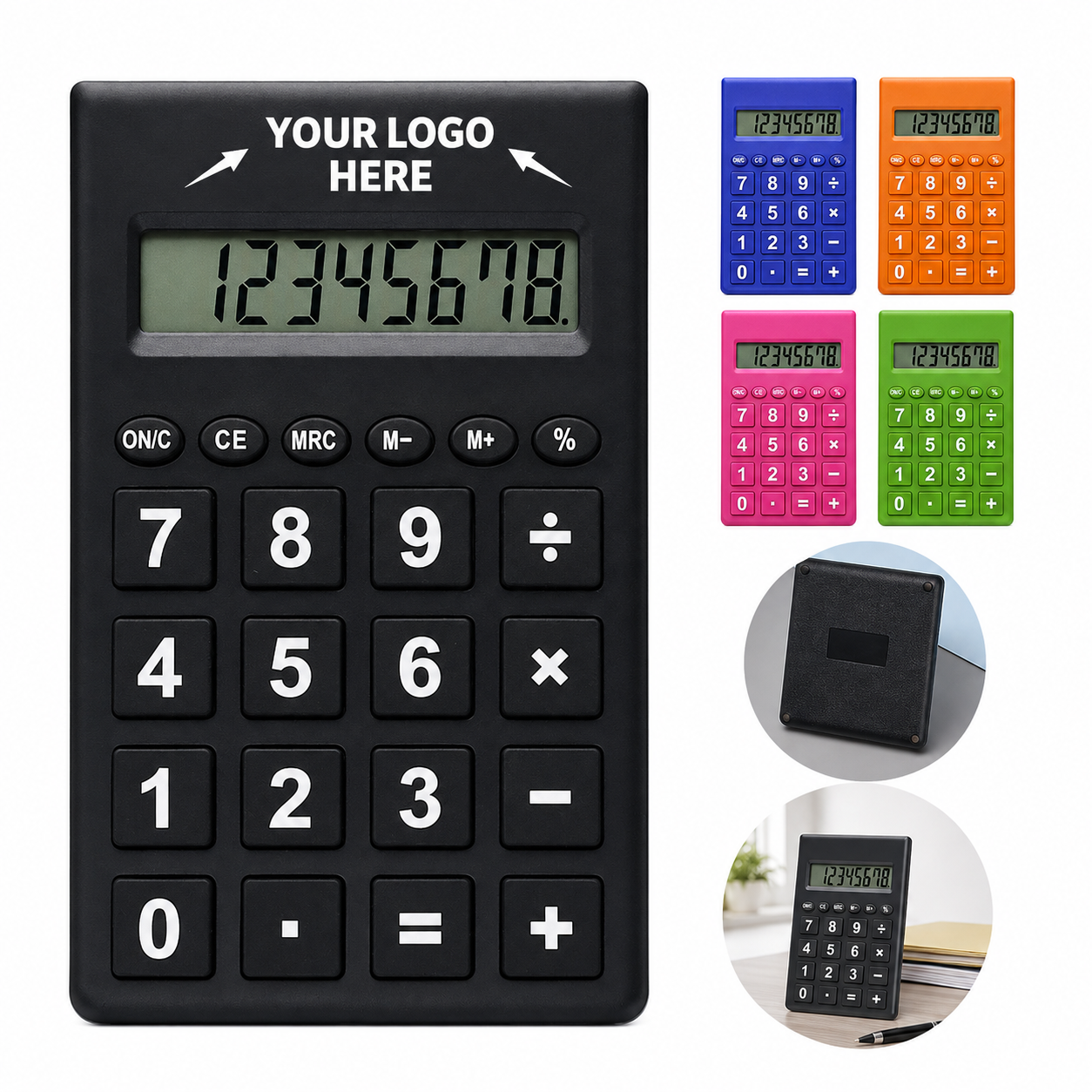Portable 8-Digit Desktop Calculator