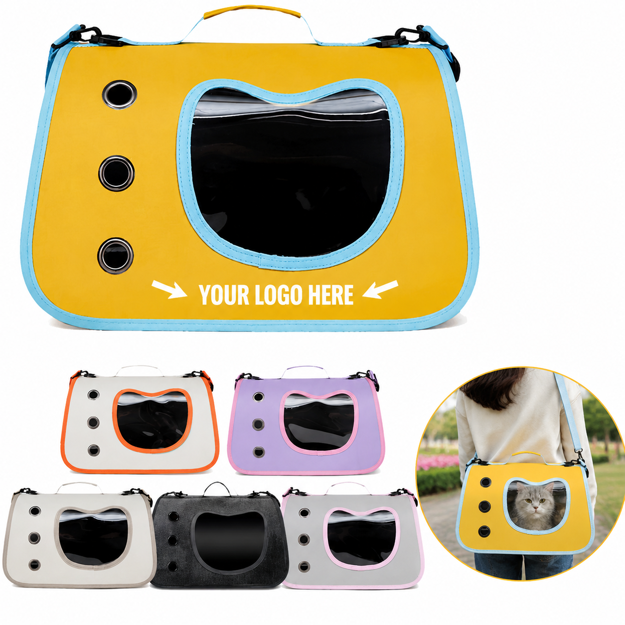 Portable Cat Travel Carrier Backpack for Small Pets