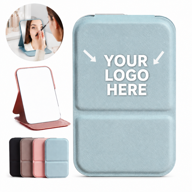Portable Folding Aluminum Makeup Mirror