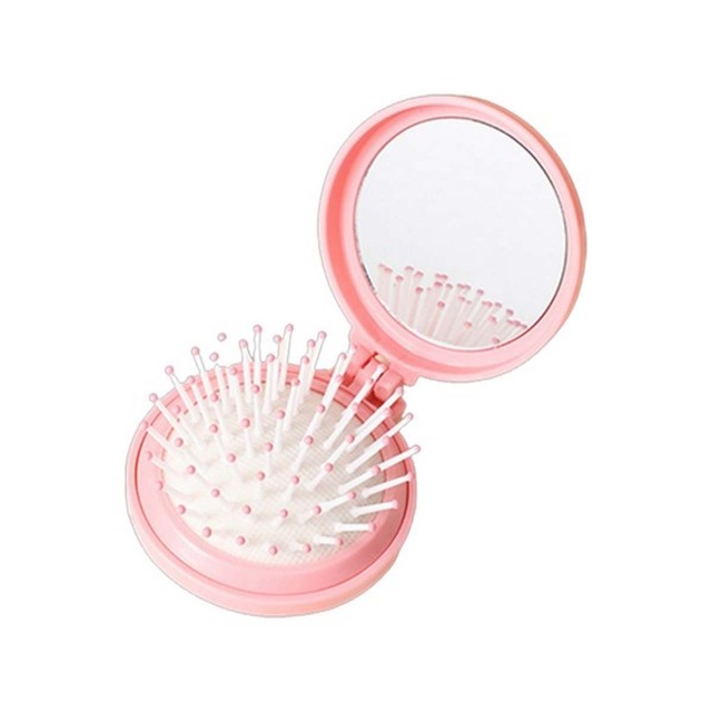 Portable Folding Mirror Comb