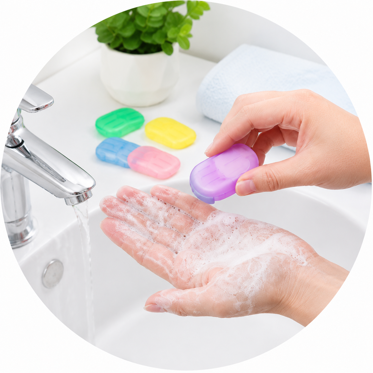 Portable Hand Soap Paper Sheets