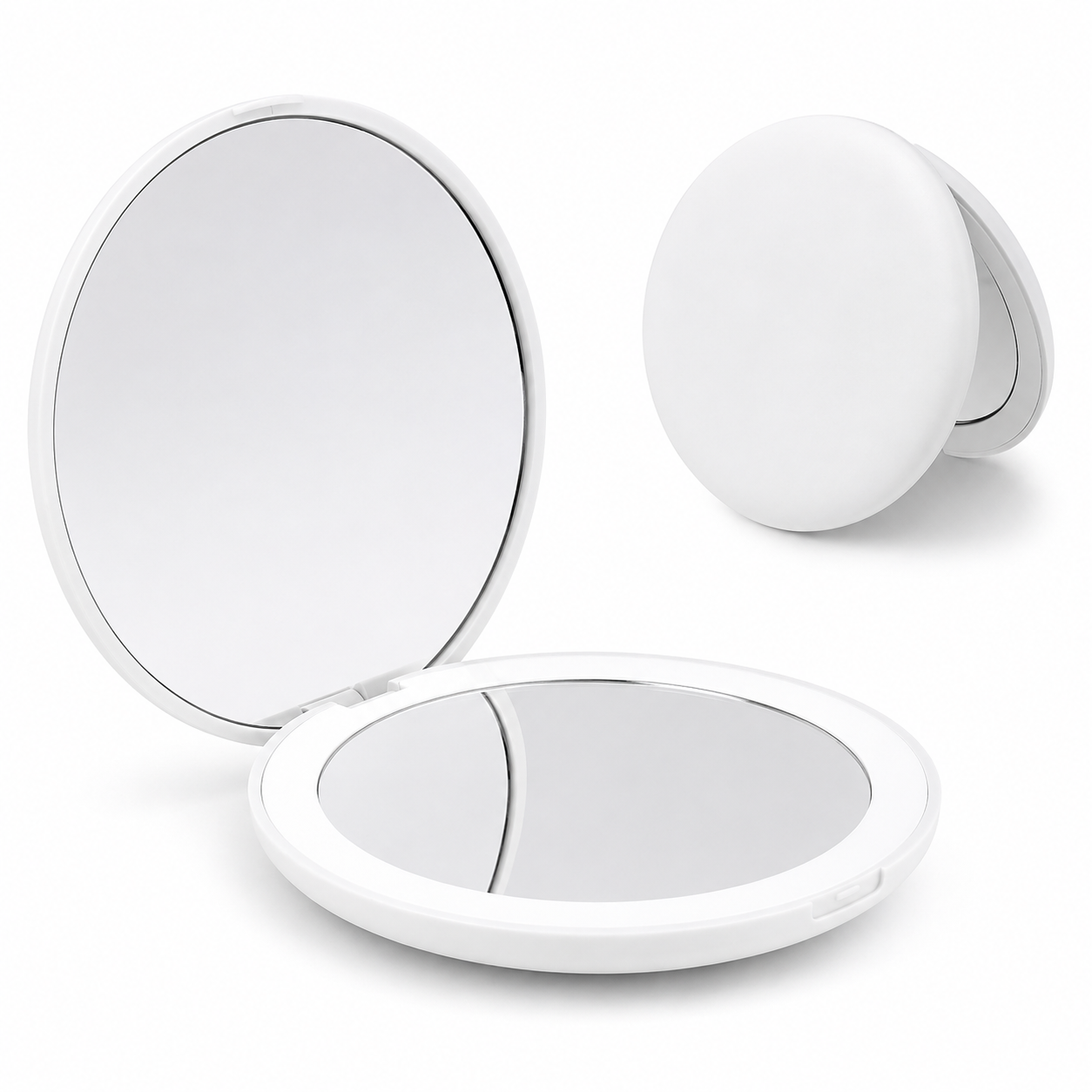Portable LED Dual-Sided Makeup Mirror