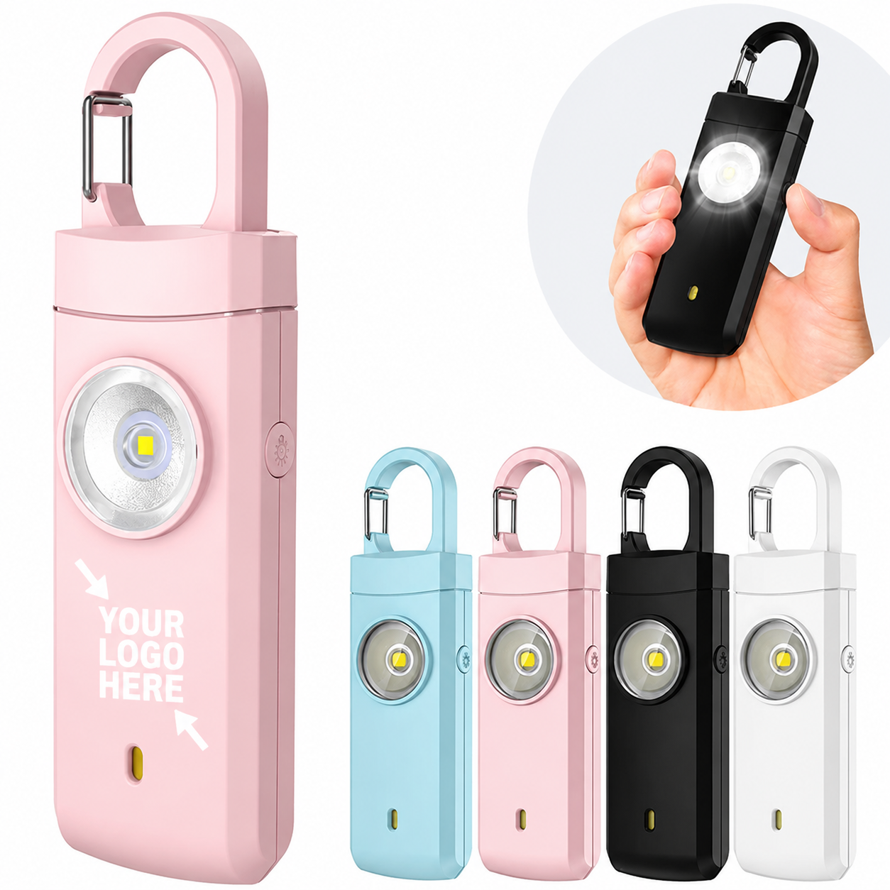 Portable Rechargeable Emergency Safety Alarm Device