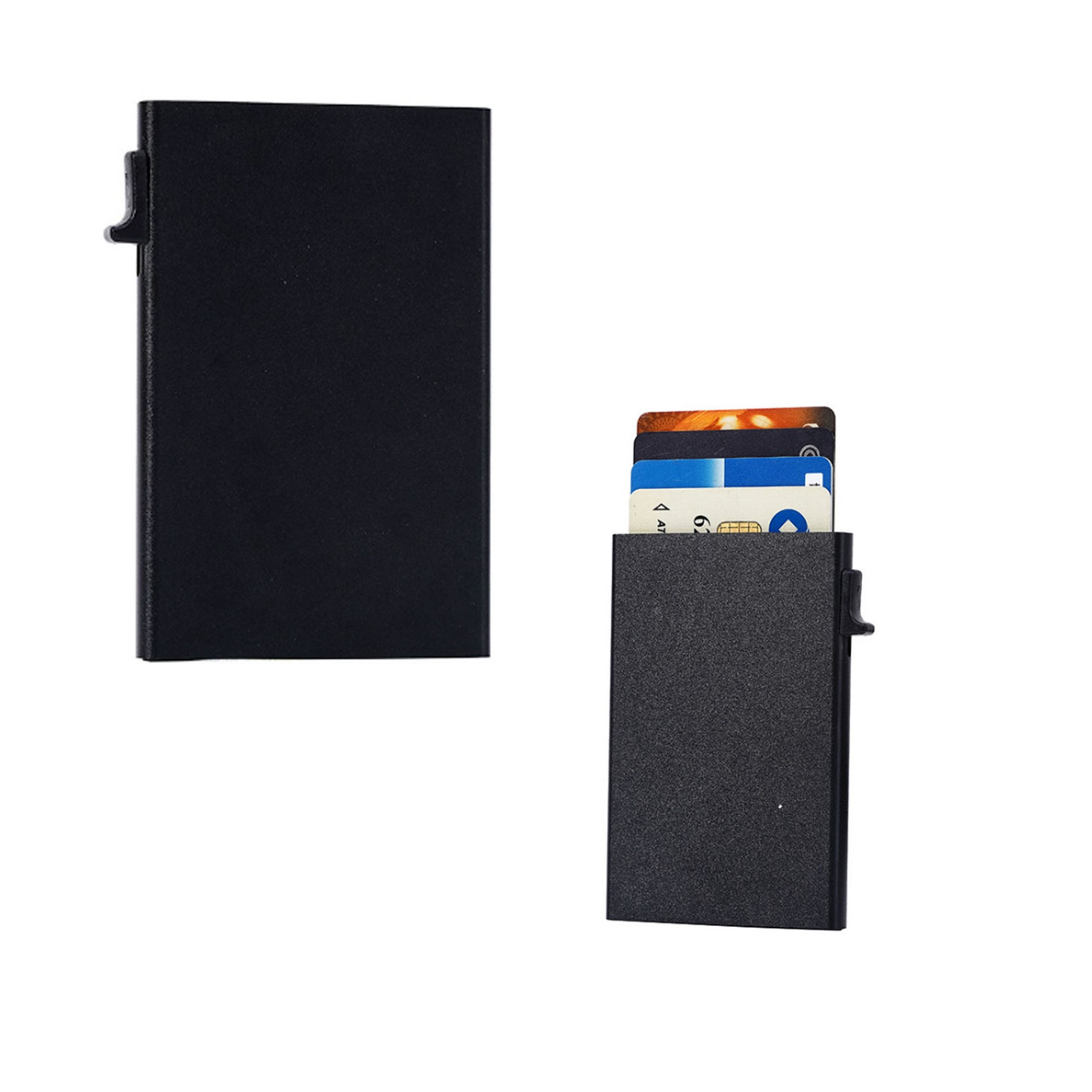 Portable Slim Aluminum Card Organizer with Quick Access Design