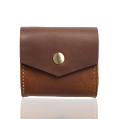 Premium Cowhide Leather Headphone Storage Case