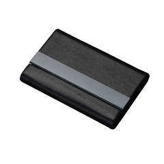 Premium Microfiber Leather Metal Business Card Case
